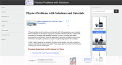 Desktop Screenshot of problemsphysics.com